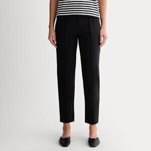Everlane The Dream Pant Black Drawstring Ankle Crop Seamed Pants Size Medium